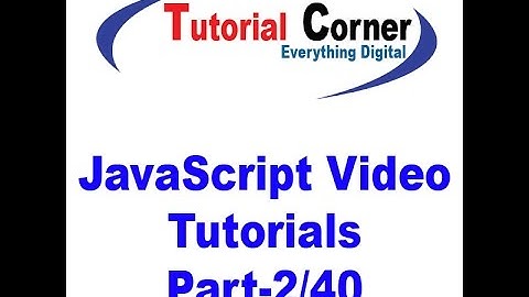 JavaScript Video Tutorial-2. Comments and Statements
