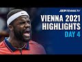 Tsitsipas & Tiafoe Duel; Zverev Seeks 300th Win | Vienna 2021 Highlights Day 4