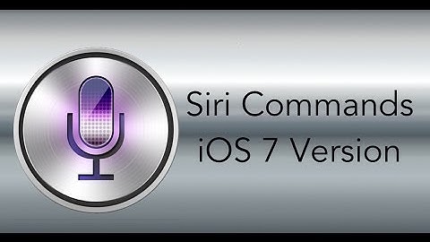 Siri Commands in iOS 7