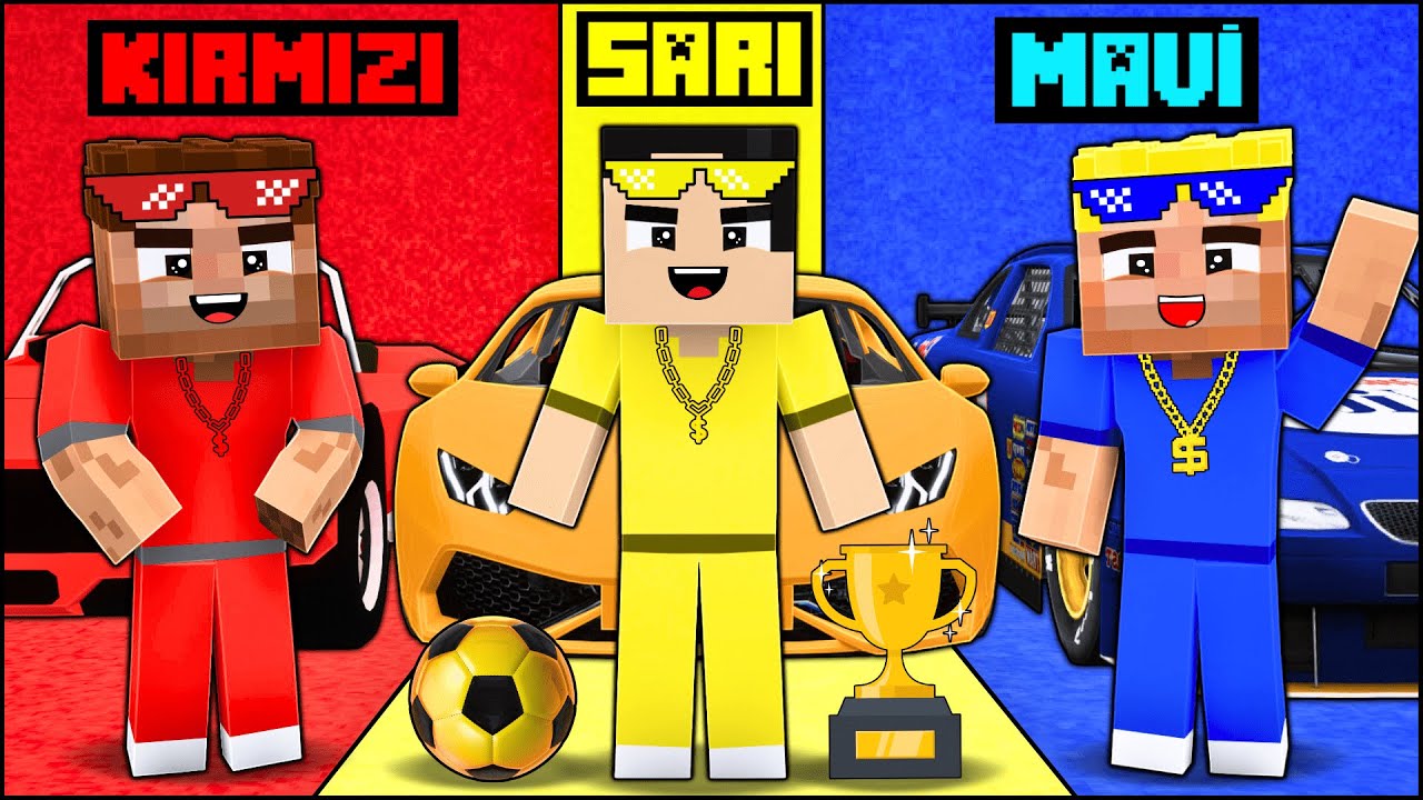 24 SAAT BOYUNCA TEK RENK CHALLANGE! 😱 - Minecraft