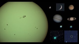 The Solar System with an amateur telescope