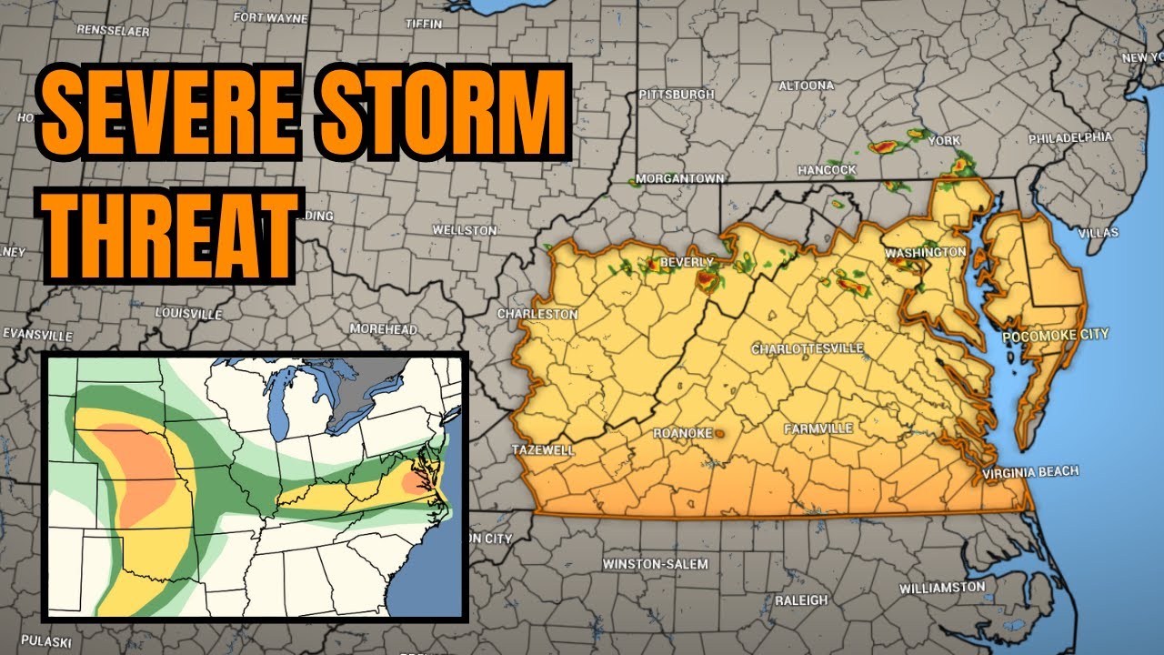 Severe storms possible across the Plains, Mid Atlantic - YouTube