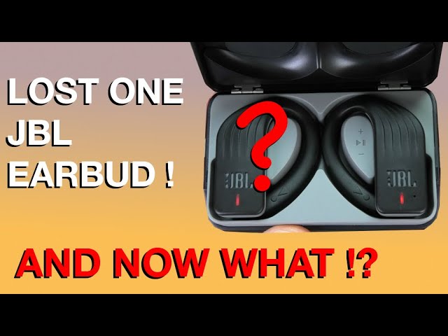 Lost one of my JBL earbuds now what? How to replace it with a different one - YouTube