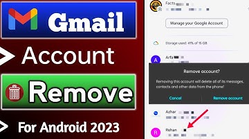 How to remove gmail account from android phone 2023 || Remove google account from android phone