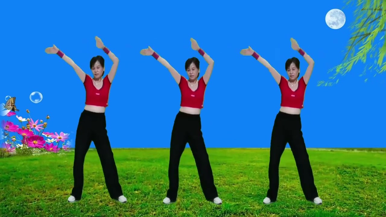 热歌DJ《月老牵错线》肚子松垮，腰腹赘肉多，一起来练卷腹燃脂操