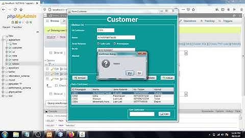 DEMO APLIKASI DESKTOP SEDERHANA BERBASIS JAVA NETBEANS (APPSERKOM) v1.0