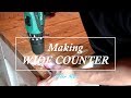 [木工DIY] 2.5m幅の木製カウンターを作った！#4 Making wide counter shelf