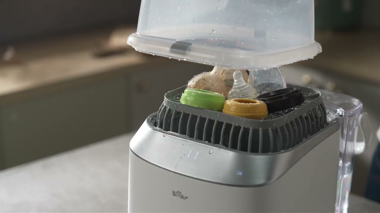 Bear Bottle Washer - Open lid refill design