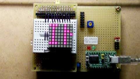 Tanukino 8x8 LEDマトリクスで電光掲示板の製作