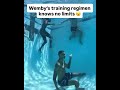 Wemby doing breath training in summer 25, now going to the NBA Finals in 26 🔥 (via @H2O Fitness)