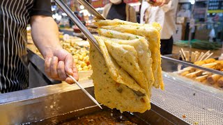 Amazing skill! Fish cake master - Korean street food