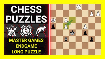 Chess Puzzles to Practice. Themes: Master games, Endgame, Long puzzle. Learn Chess