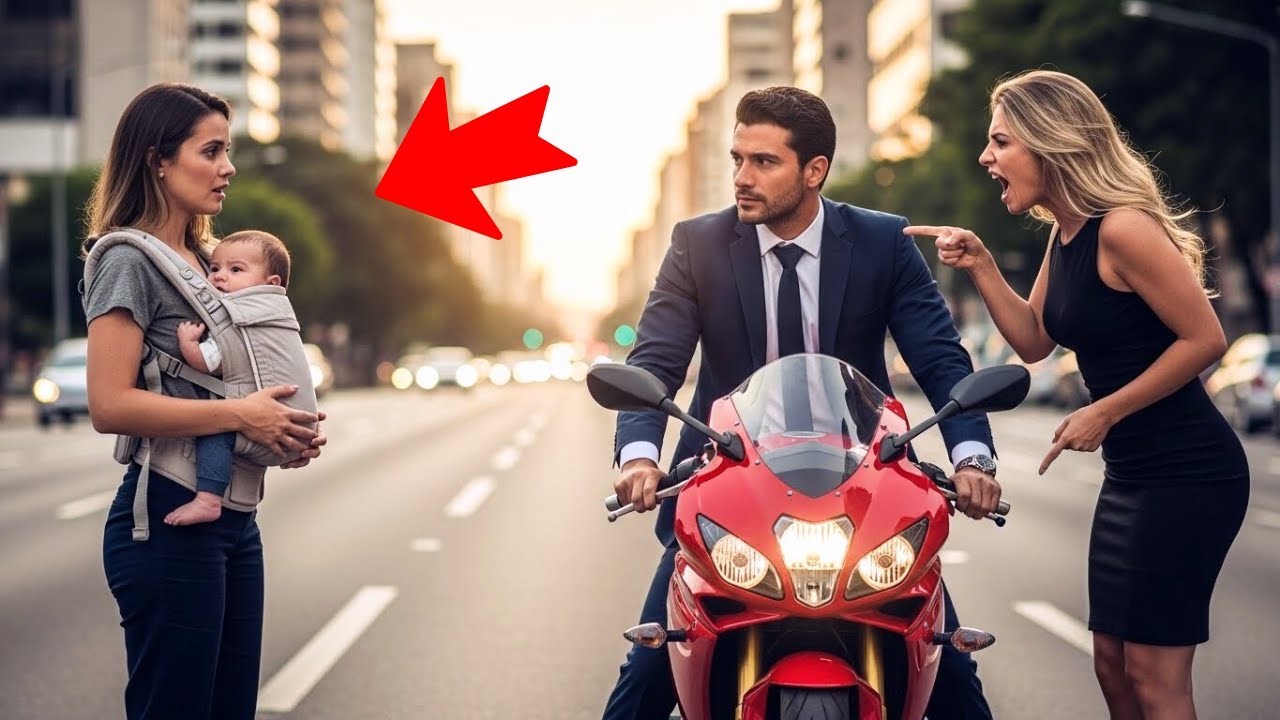 Milionário ia com a noiva na Ducati — até ver a EX com um bebê no sinal