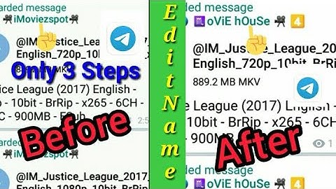How to Remove Telegram File Forward Name l After Edit Your Name