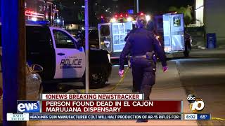 Police investigate death at El Cajon marijuana dispensary