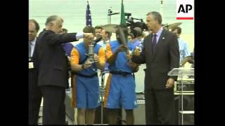 Olympic torch arrives in LA