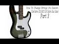 How To Change Strings On Guitars (Glen Burton GB150BCO-BK Electric Bass Guitar) Part 3