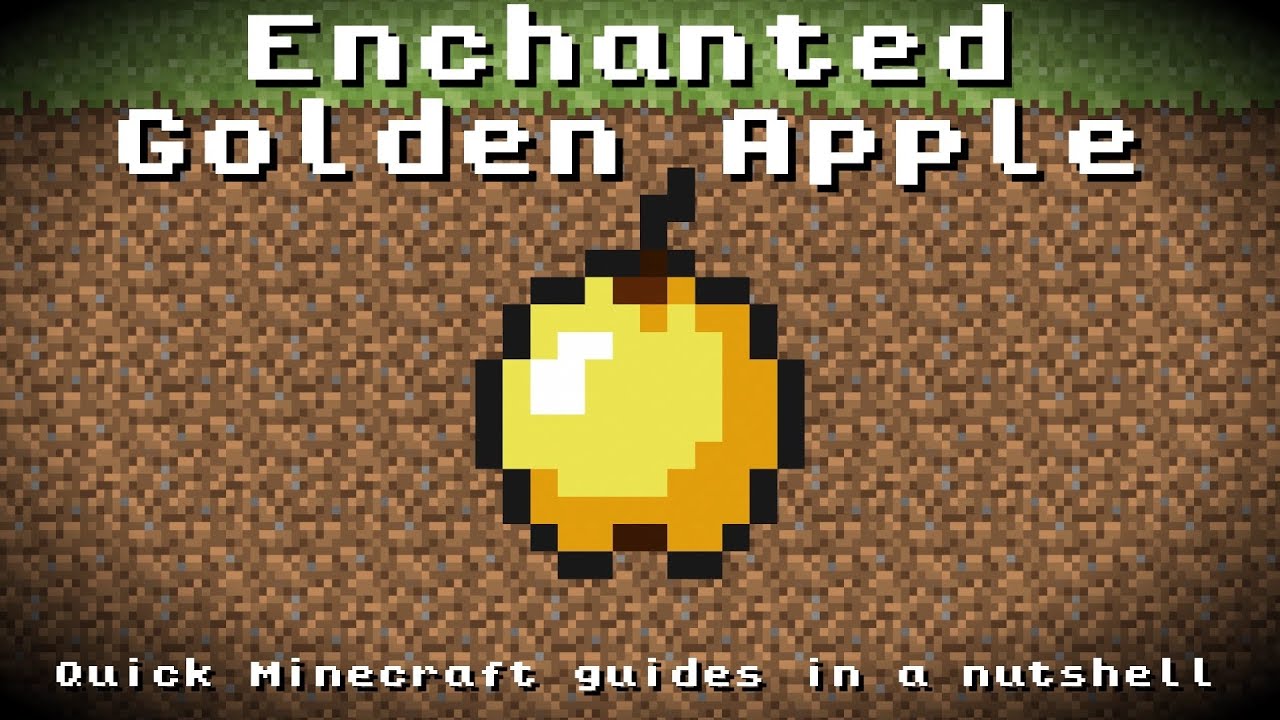 Minecraft - Enchanted Golden Apple! Recipe, Item ID, Information! *Up