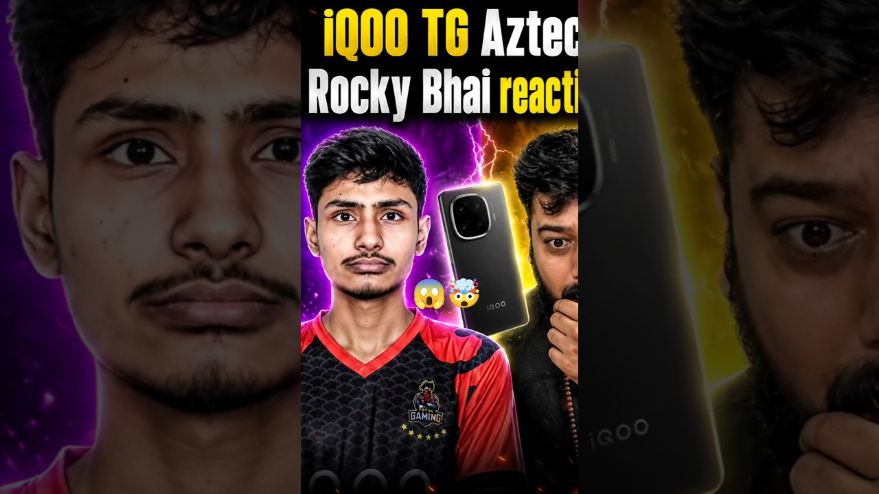 Rocky Bhai 😱 REACTION on iQOO TG Aztec IGL 🥶 vs Team Hind 💀 | Aztec Mind Game OP? 🔥