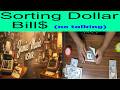Sorting Dollar bills, no talking #asmr #asmrcommunity #asmrtriggers #asmrsound #counting #sorting
