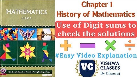 Class 9 | Chapter 1 | History of Mathematics | Exercise - 1.11 Solution | CG Board | English Medium
