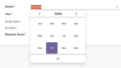 Odoo module: Date only show Month or Year