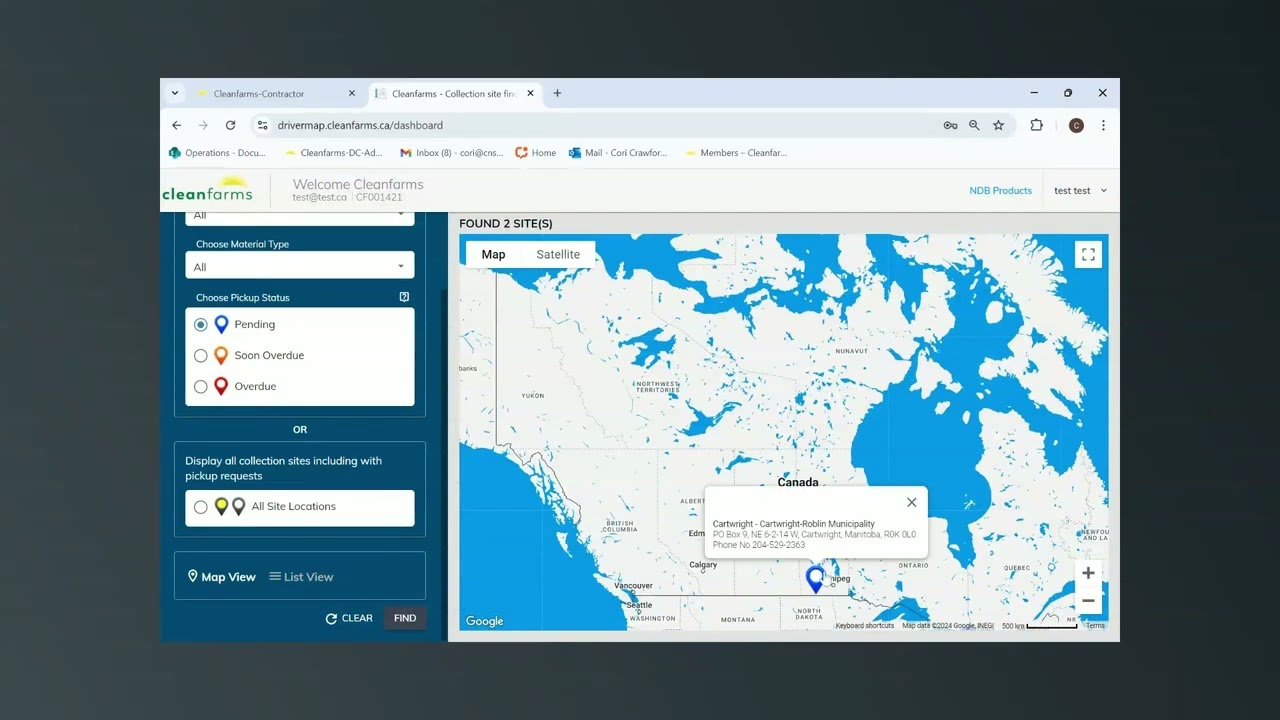 Cleanfarms Contractor Online System Training Video