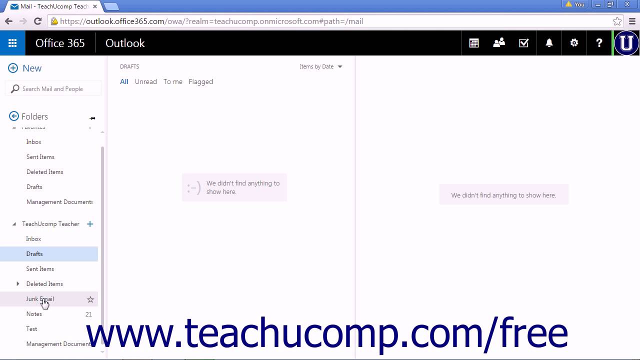 Outlook  App Tutorial Managing the Favorites Folder List 2015