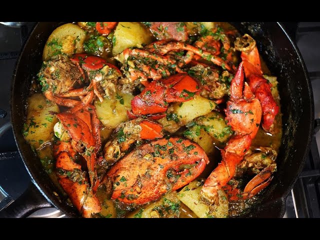 Curry Lobster With Potato | CaribbeanPot.com