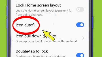 App icon autofill Setting in Realme C35