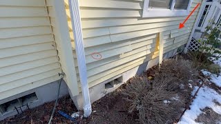 Fixing Vinyl Siding Holes around the house.