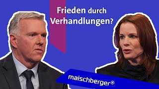 Florence Gaub und Erich Vad diskutieren über Wege zum Frieden in der Ukraine | maischberger