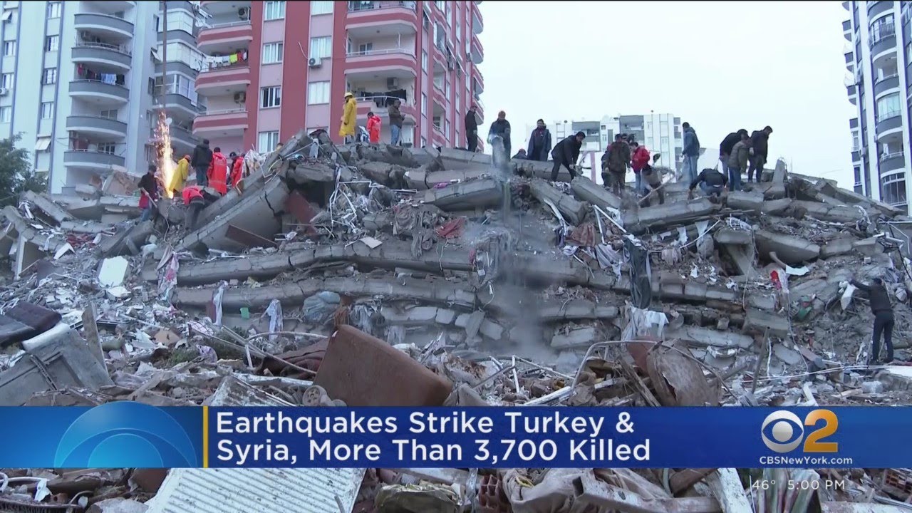 ⁣Desperate search underway for victims of earthquake in Middle East