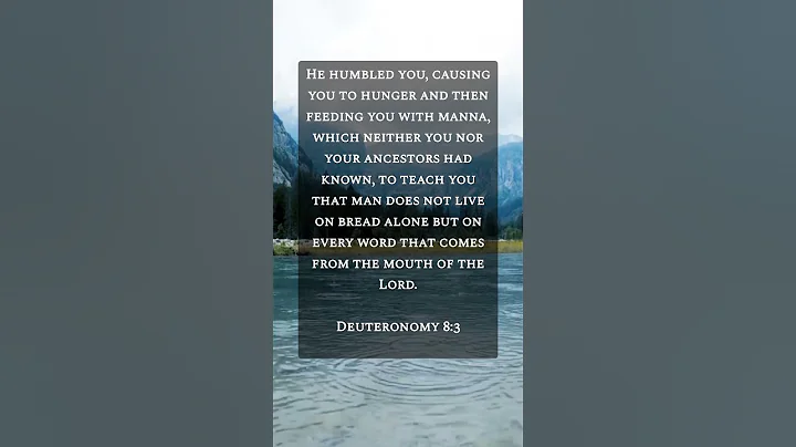 BIBLE VERSE DEUTERONOMY 8:3 #bible #shorts - DayDayNews