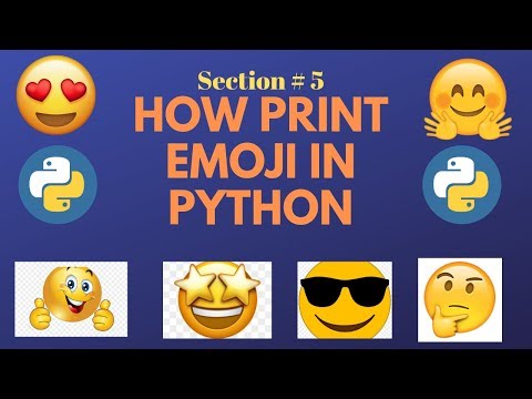 How Print Emojii with Python programming