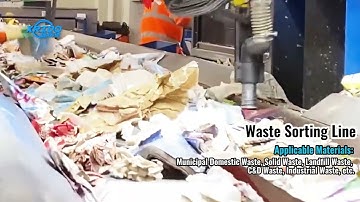 Waste sorting plant, the best waste recycling system #sortingmachine #wastemanagement