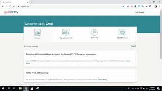 Sign into PLTW online textbook