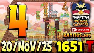 Angry Birds Friends Level 4 Tournament 1651 Highscore Power-Up Walkthrough