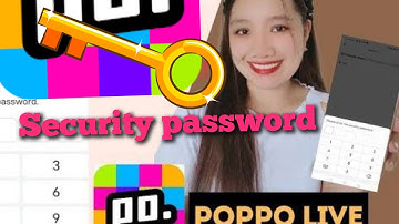 የፖፖ ላይቭ ሴኪዩሪቲ ፓስዎርድ ለጠፋባቹ (How to retrieve security password on poppo live?)