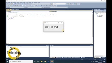 Visual Basic 26- How To use Timer to show Date and Time