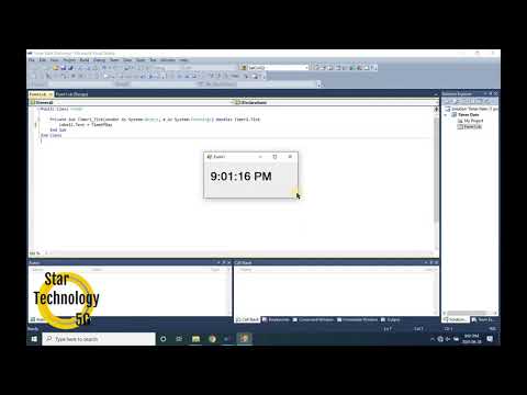Visual Basic 26- How To use Timer to show Date and Time