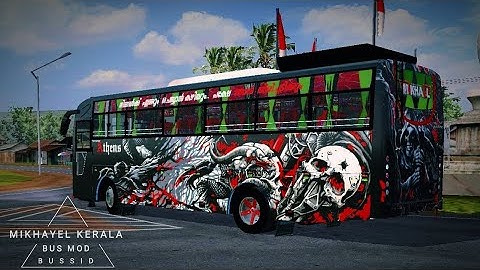MIKHAYEL Kerala Bus Mod In Bus Simulator Indonesia - Bussid Bus Mod - Bussid Car Mod - Bussid