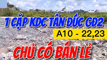 BÁN NHANH ! Cập Đất Nền KDC Tân Đức GĐ2 | Giá Rẻ - Sổ Hồng Riêng | BĐS  Đức Hòa - Ngô Phụng Land