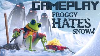 FROGGY HATES SNOW Gameplay - Frog Versus The Snow | Let's Try | PC screenshot 2