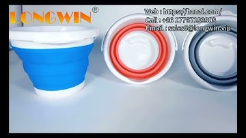 New Fashion Collapsible Bucket Foldable Silicone Bucket Convenient Outdoor Fishing Beach