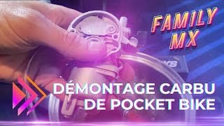 DÉMONTAGE CARBU : Tuto démontage carbu de Pocket bike et nettoyage