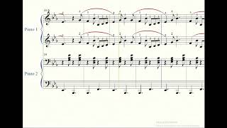 HI DIDDLE DEE DEE for four hands piano [SPARTITO GRATUITO]
