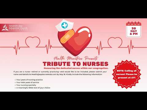 Apple Creek Seventh-day Adventist Church - Sabbath Evening (Nurse Appreciation) - May 30, 2026