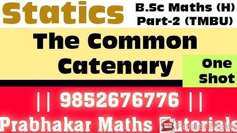 #thecommoncatenary  #statics #bscpart2 #tmbu
