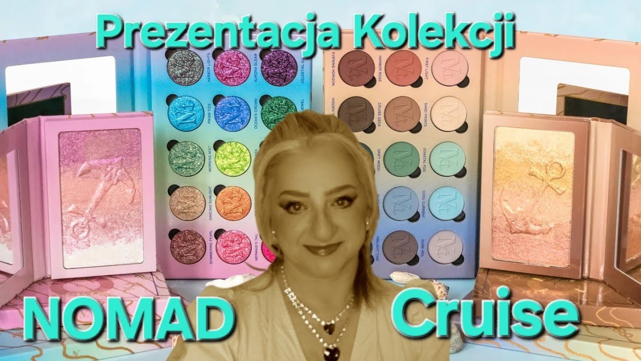 ⚓️Nomad⚓️Prezentacja Kolekcji Cruise⚓️ Swatche Wszystkich Cieni z Czterech Palet⚓️